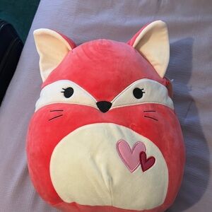 Squishmallows Red and White Fox Plush